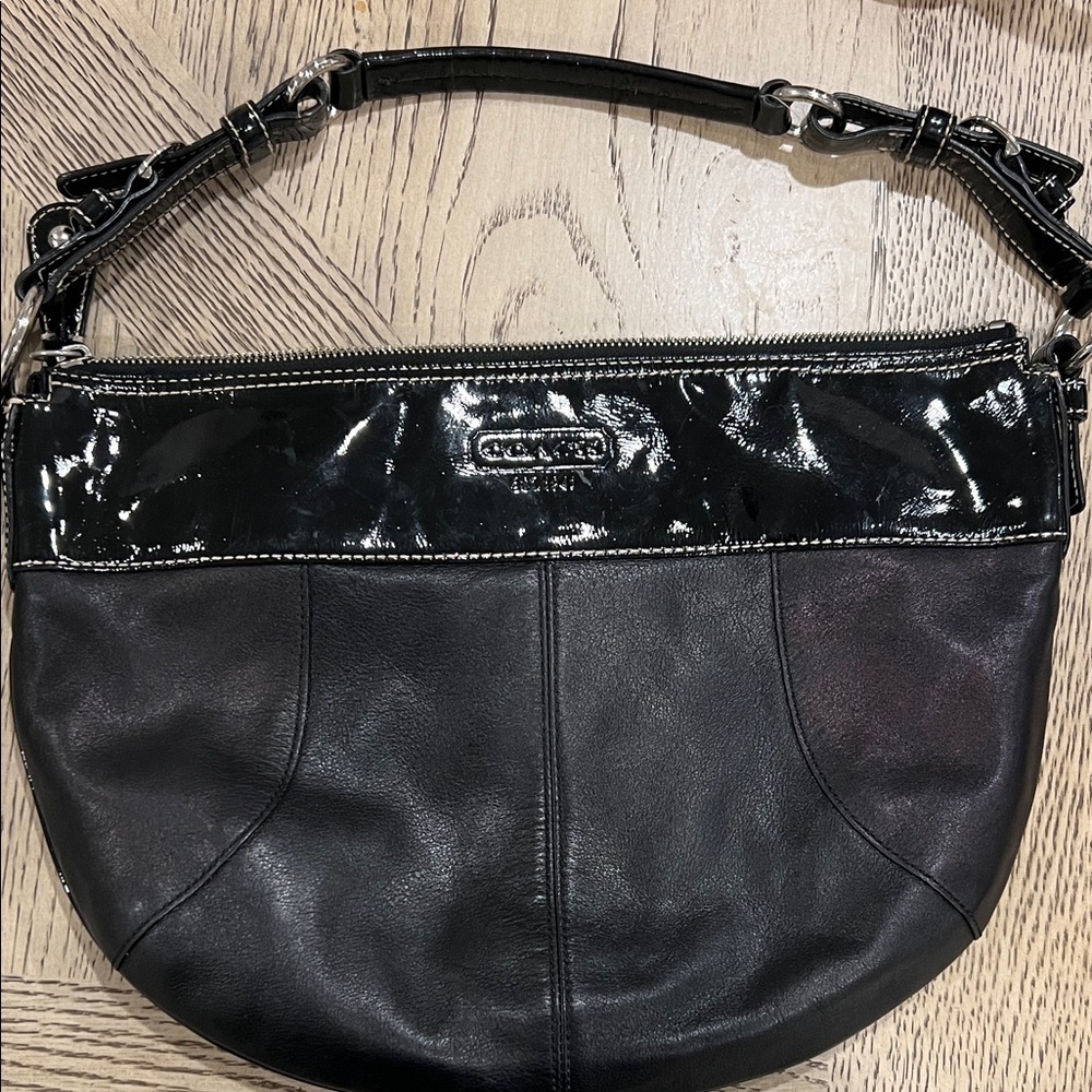 Black Leather Shoulder Bag